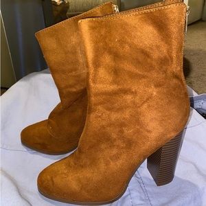 Brown Heeled Boots